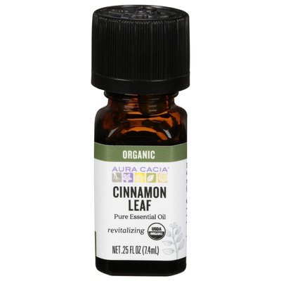 Aura Cacia Pure Essential Oil Organic Cinnamon Leaf Og2 1/.25 OZ [UNFI-CARLISLE #325514] T