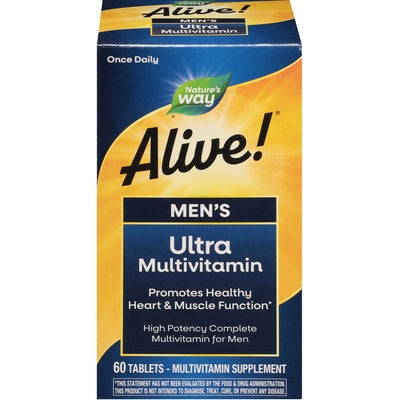 Natures Way Alive! Mens Multi Vitamin 1/60 TAB [UNFI-CARLISLE #726521]