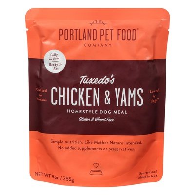 Portland Pet Food Company Dog Meal Homestyle Tuxedos Chicken & Yams 8/9 OZ [UNFI #2452225]