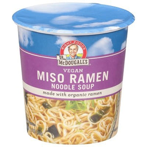 Dr Mcdougalls Noodle Soup Vegan Miso Ramen Og3 6/1.9 OZ [UNFI #756841] [ebt]