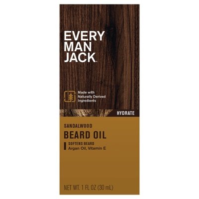 Every Man Jack Beard Oil Hydrate Sandalwood 1/1 OZ [UNFI-CARLISLE #1818822] T