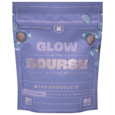 Sourse Glow Bites Dark Chocolate 6/2.2 OZ [UNFI-CARLISLE #2856219] [ebt]