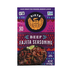 Siete Seasoning Beef Fajita 12/1 OZ [UNFI #3052503] [ebt]