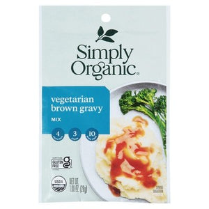 Simply Organic Gravy Mix Vegetarian Brown Og2 12/1 OZ [UNFI #916221] [ebt]