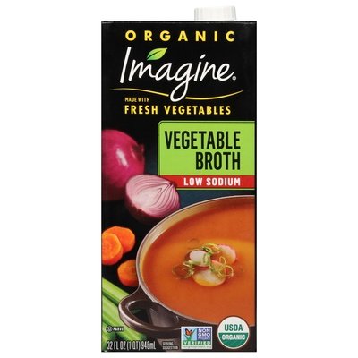 Imagine Foods Vegetable Broth Low Sodium Organic Og2 6/32 OZ [UNFI #2821528] [ebt]