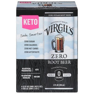 Virgil Soda Zero Sgr Rt Beer Ca 6/4/12 OZ [UNFI #2920171] [ebt] T