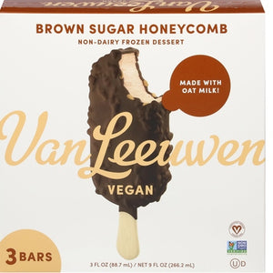 Van Leeuwen Ice Cream Frozen Dessert Non-Dairy Brown Sugar Honeycomb 8/9 OZ [UNFI #3040326] [ebt]