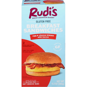 Rudis Rocky Mountain Bakery Gf Egg Cheese Brkfst W/Bacon 6/9.3 OZ [UNFI #3023355] [ebt]
