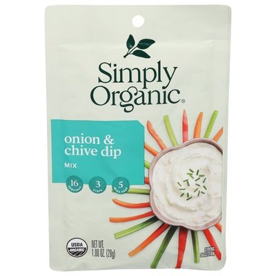Simply Organic Dip Mix Onion & Chive Og2 12/1 OZ [UNFI #1821156] [ebt]