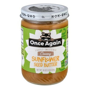 Once Again Sunflower Seed Butter Creamy Og2 6/16 OZ [UNFI #2614915] [ebt]