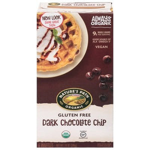 Natures Path Waffles Gluten Free Dark Chocolate Chip Og2 12/7.4 OZ [UNFI #1749811] [ebt]