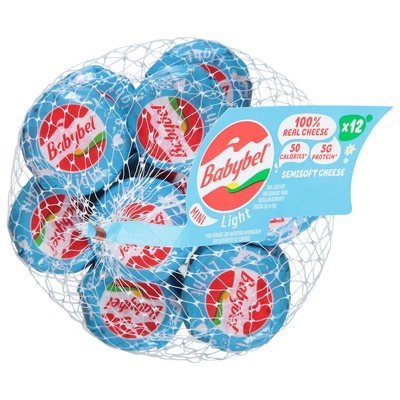 Babybel Semisoft Cheese Light Mini 12/8.5 OZ [UNFI #2929065] [ebt]