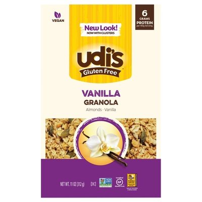 Udis Gluten Free Granola Vanilla 6/11 OZ [UNFI #2331056] [ebt]