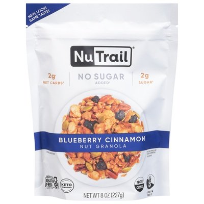 Nutrail Nut Granola Blueberry Cinnamon 6/8 OZ [UNFI #2932465] [ebt]