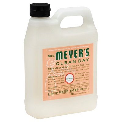 Mrs Meyers Clean Day Liquid Hand Soap Refill Geranium Scent 6/33 OZ [UNFI #1205384] T