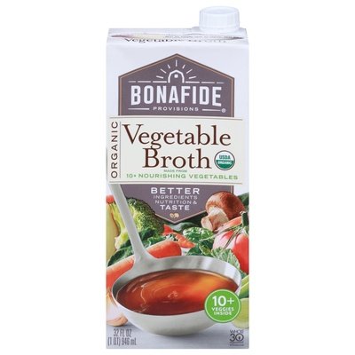 Bonafide Provisions Broth Organic Vegetable Og2 6/32 OZ [UNFI #2728681] [ebt]