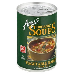 Amys Soups Low Fat Organic Vegetable Barley Og2 12/14.1 OZ [UNFI #988758] [ebt]