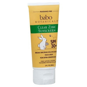 Babo Botanicals Sunscreen Clear Zinc Fragrance Free 1/3 OZ [UNFI-CARLISLE #1519164] T