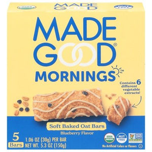 Made Good Oat Bars Blueberry Flavor Soft Baked Og2 6/5.3 OZ [UNFI #2972891] [ebt]