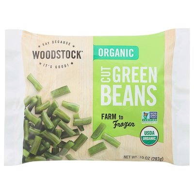 Woodstock Green Beans Cut Organic Og2 12/10 OZ [UNFI #154427] [ebt]