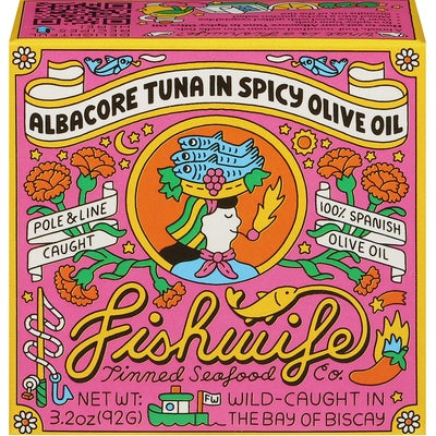 Fishwife Albacore Tuna In Spicy Olive Oil 12/3.2 oz [UNFI #3057767 ] [ebt]