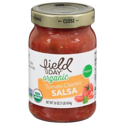 Field Day Salsa Tomato Cilantro Medium Og2 12/16 OZ [UNFI #852806] [ebt]