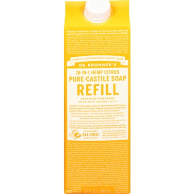Dr Bronners Citrus Refill Og3 1/32 OZ [UNFI-CARLISLE #3004389] T