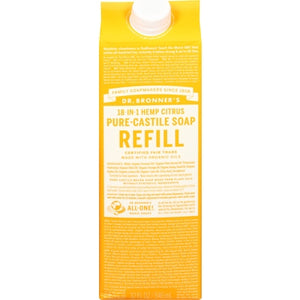 Dr Bronners Citrus Refill Og3 1/32 OZ [UNFI-CARLISLE #3004389] T