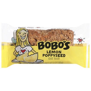 Bobos Oat Bars Oat Bar Lemon Poppyseed 12/3 OZ [UNFI-CARLISLE #1000009] [ebt]