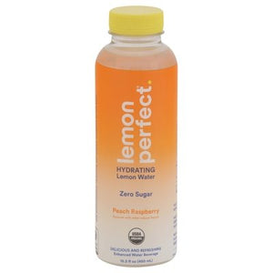 Lemon Perfect Lemon Water Zero Sugar Peach Raspberry Hydrating Og2 12/15.2 OZ [UNFI #3014404] [ebt]