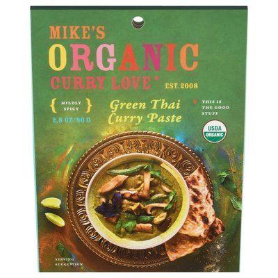 Mikes Organic Curry Love Curry Paste Green Thai Mildly Spicy Og2 6/2.8 OZ [UNFI #2082477] [ebt]