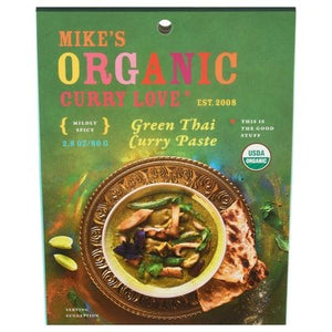 Mikes Organic Curry Love Curry Paste Green Thai Mildly Spicy Og2 6/2.8 OZ [UNFI #2082477] [ebt]