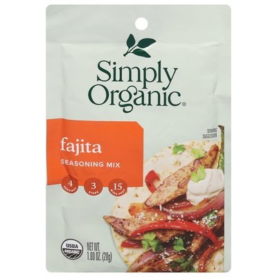 Simply Organic Seasoning Mix Fajita Og2 12/1 OZ [UNFI #916163] [ebt]