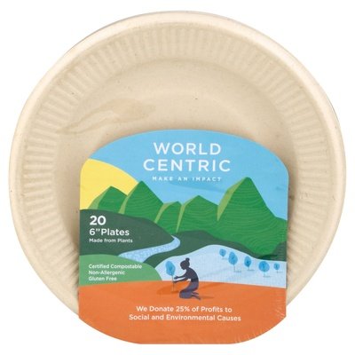 World Centric Plates 6 Inch 12/20 CT [UNFI-CARLISLE #396549] T