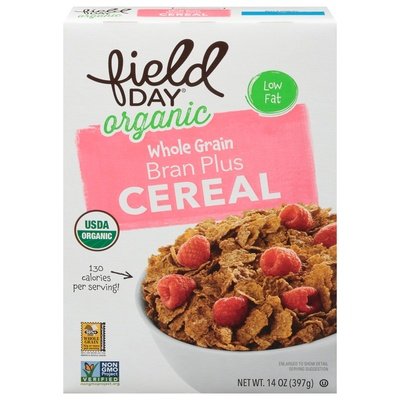 Field Day Cereal Organic Whole Grain Bran Plus Og2 10/14 OZ [UNFI #1630144] [ebt]