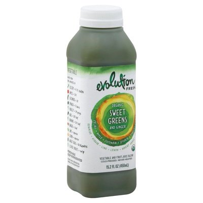 Evolution Fresh Juice Blend Vegetable And Fruit Organic Sweet Greens And Ginger Og2 6/15.2 OZ [UNFI #1560838] [ebt]