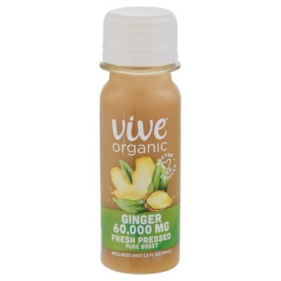 Vive Organic Wellness Shot Ginger 60 000 Mg Og2 12/2 OZ [UNFI #2695781] [ebt] T