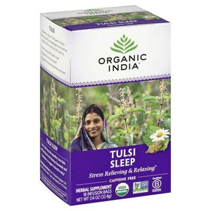 Organic India Herbal Supplement Tulsi Sleep Caffeine Free Infusion Bags Og2 6/18 BAG [UNFI #1105691] [ebt]