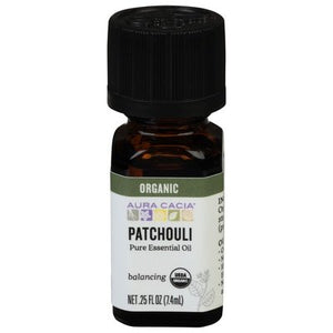 Aura Cacia Pure Essential Oil Organic Balancing Patchouli Og2 1/.25 OZ [UNFI-CARLISLE #325233] T