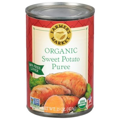 Farmers Market Sweet Potato Puree Organic Og1 12/15 OZ [UNFI #337931] [ebt]