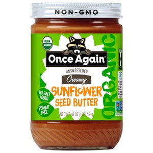 Once Again Sunflower Seed Butter Creamy Unsweetened Og2 6/16 OZ [UNFI #2614923] [ebt]