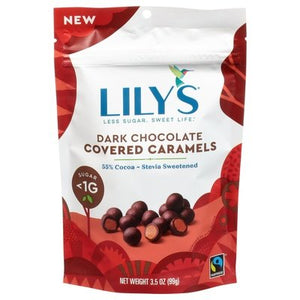 Lilys Covered Caramels Dark Chocolate 12/3.5 OZ [UNFI #2510873] [ebt]
