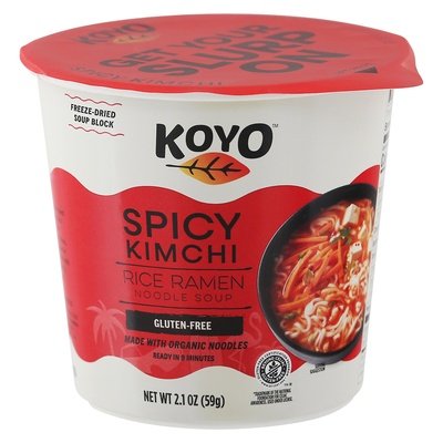 Koyo Noodle Soup Spicy Kimchi Rice Ramen Og3 6/2.1 OZ [UNFI #2817542] [ebt]