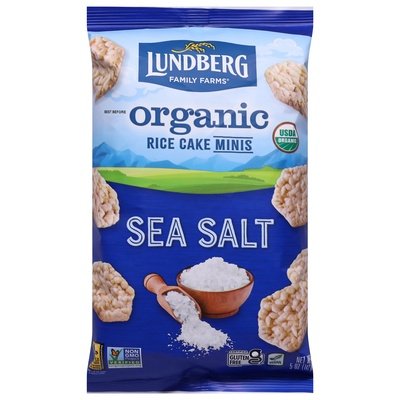 Lundberg Family Farms Rice Cake Organic Sea Salt Minis Og2 6/5 OZ [UNFI #2539401] [ebt]