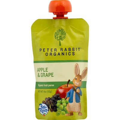Peter Rabbit Organics Fruit Puree Organics Apple & Grape Og2 10/4 OZ [UNFI #564922] [ebt]
