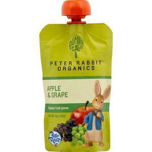 Peter Rabbit Organics Fruit Puree Organics Apple & Grape Og2 10/4 OZ [UNFI #564922] [ebt]