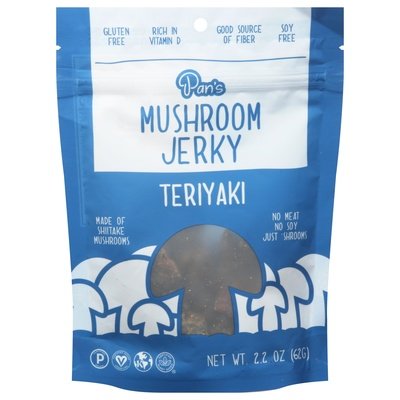 Pans Mushroom Jerky Mushroom Jerky Teriyaki 6/2.2 OZ [UNFI-CARLISLE #2892537] [ebt]