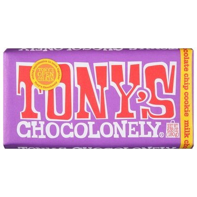 Tonys Chocolonely Milk Chocolate With Chocolate Chip Cookie 15/6.35 OZ [UNFI #2872299] [ebt]