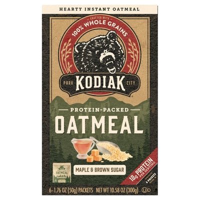 Kodiak Cakes Oatmeal Maple & Brown Sugar Protein-Packed 6/6/1.76OZ [UNFI #2591345] [ebt]