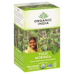 Organic India Herbal Supplement Tulsi Moringa Caffeine Free Infusion Bags Og2 6/18 BAG [UNFI #1543156] [ebt]